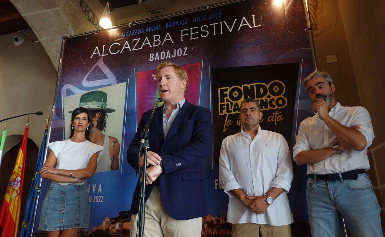 Presentación del Alcazaba Festival este martes en las Casas Consistoriales de Badajoz.