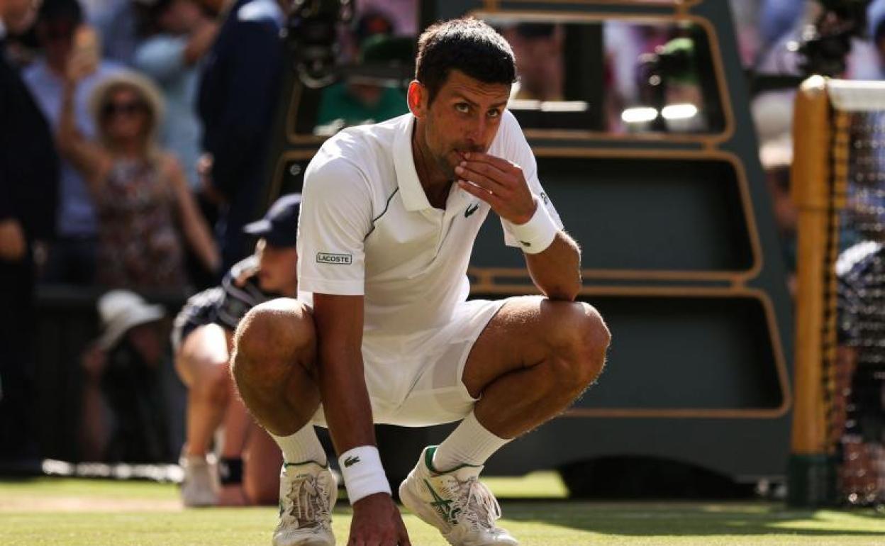 Novak Djokovic, en el torneo de Wimbledon. 