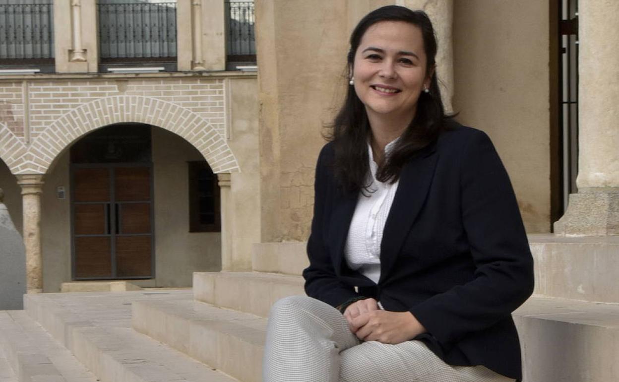 Imagen de archivo de la concejala Lara Montero de Espinosa, en la plaza Alta .