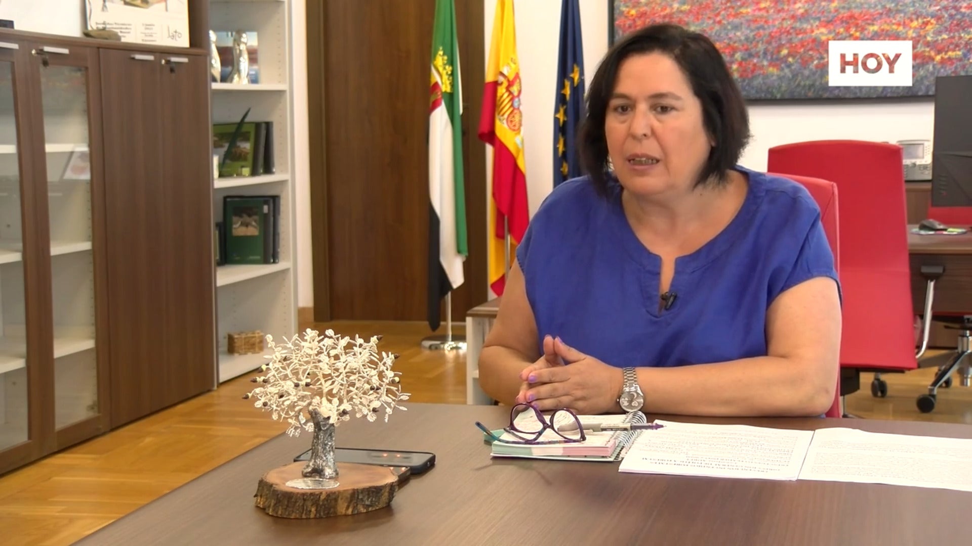 Entrevista a la consejera de Agricultura de la Junta de Extremadura, Begoña García Bernal