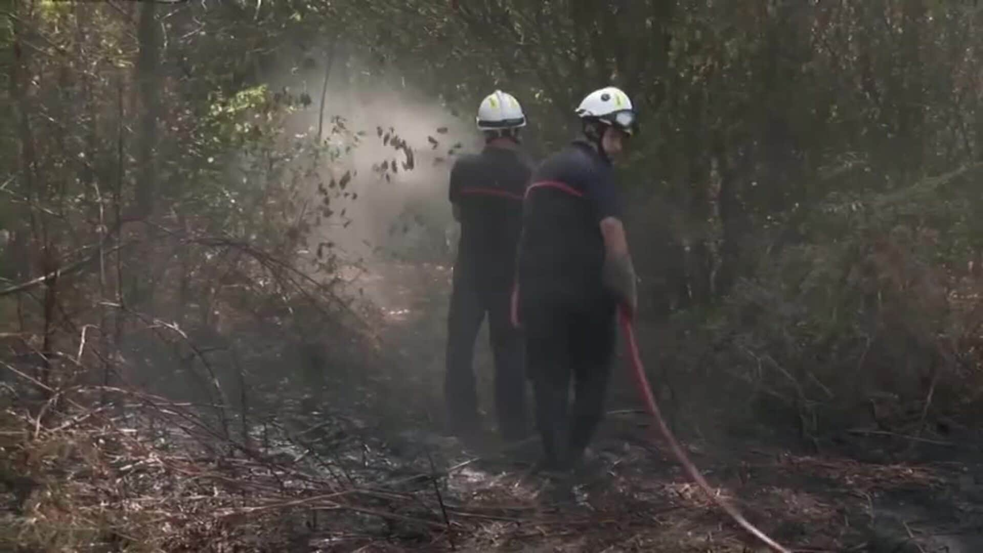 Las altas temperaturas reavivan los fuegos que parecían controlados en el suroeste de Francia