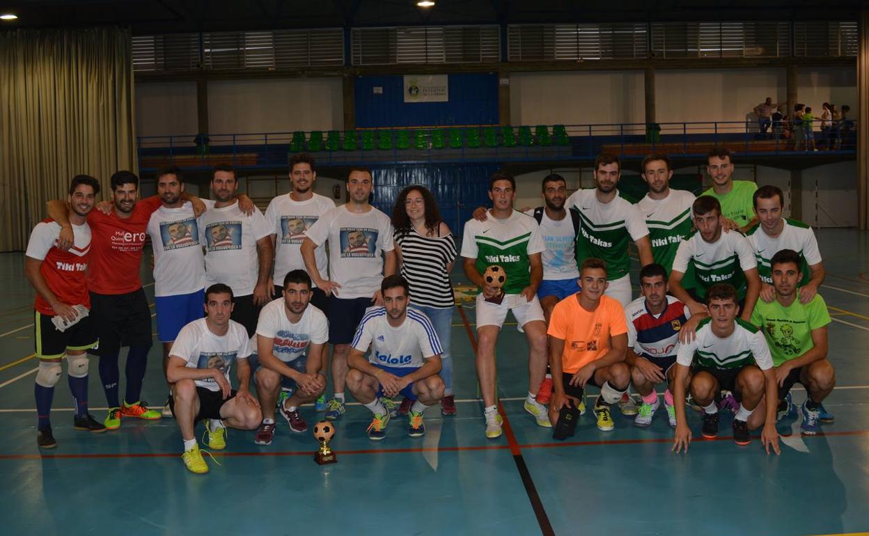 Finalistas de la primera edición de la Maratón de Fútbol Sala en 2018 