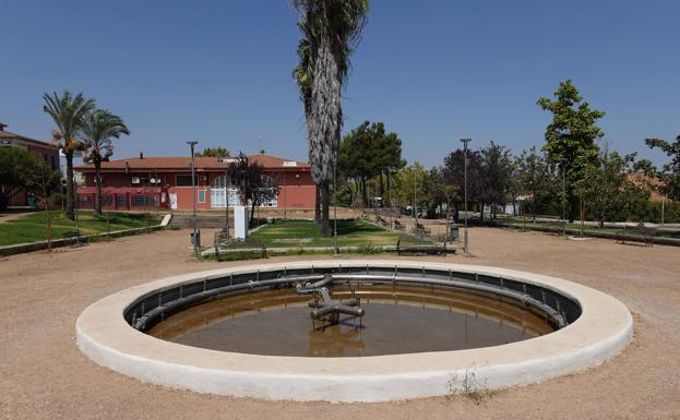 LA fuente del parque de Las Vaguadas.