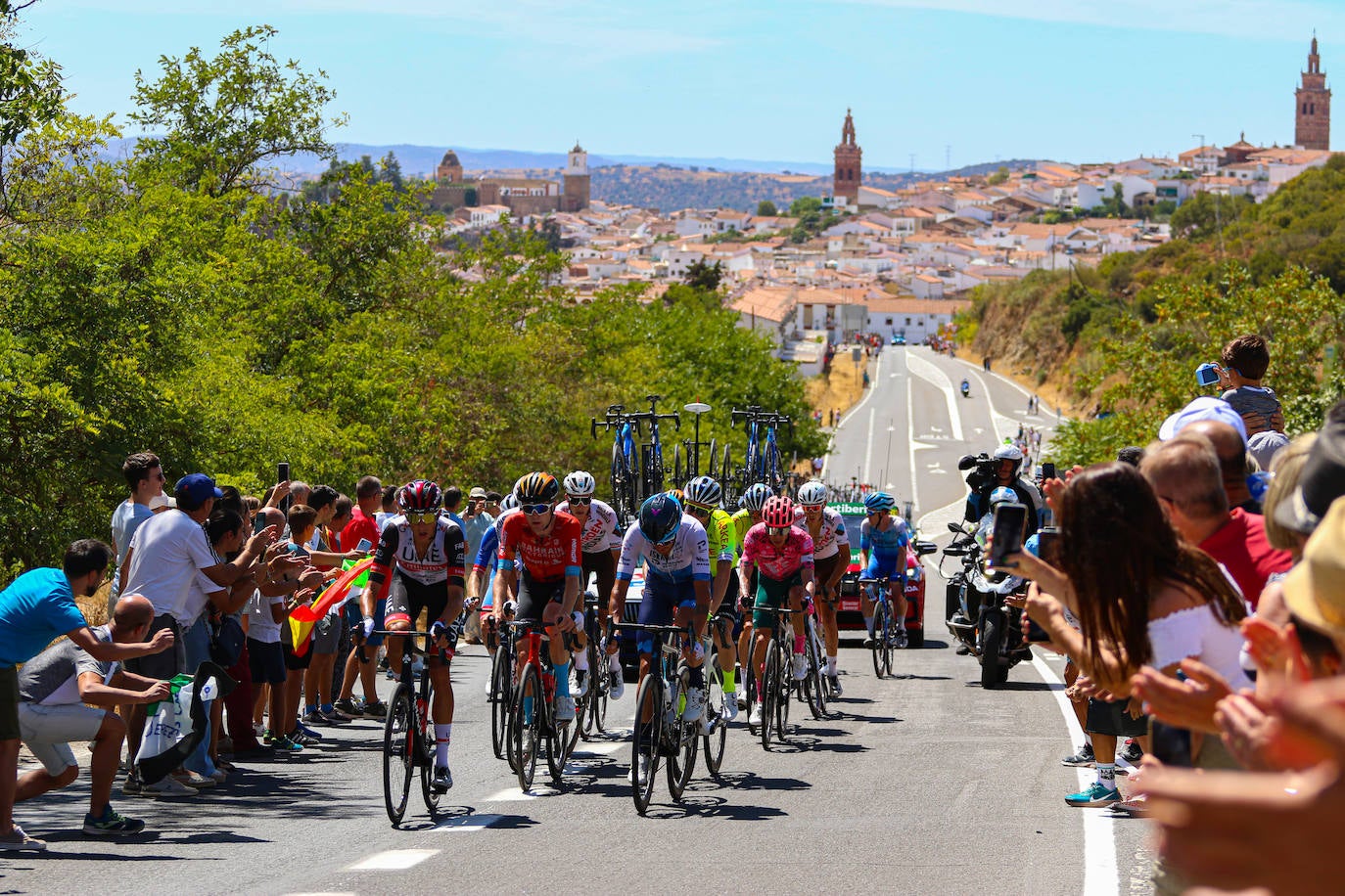 La carrera a su paso por Jerez de los Caballeros.