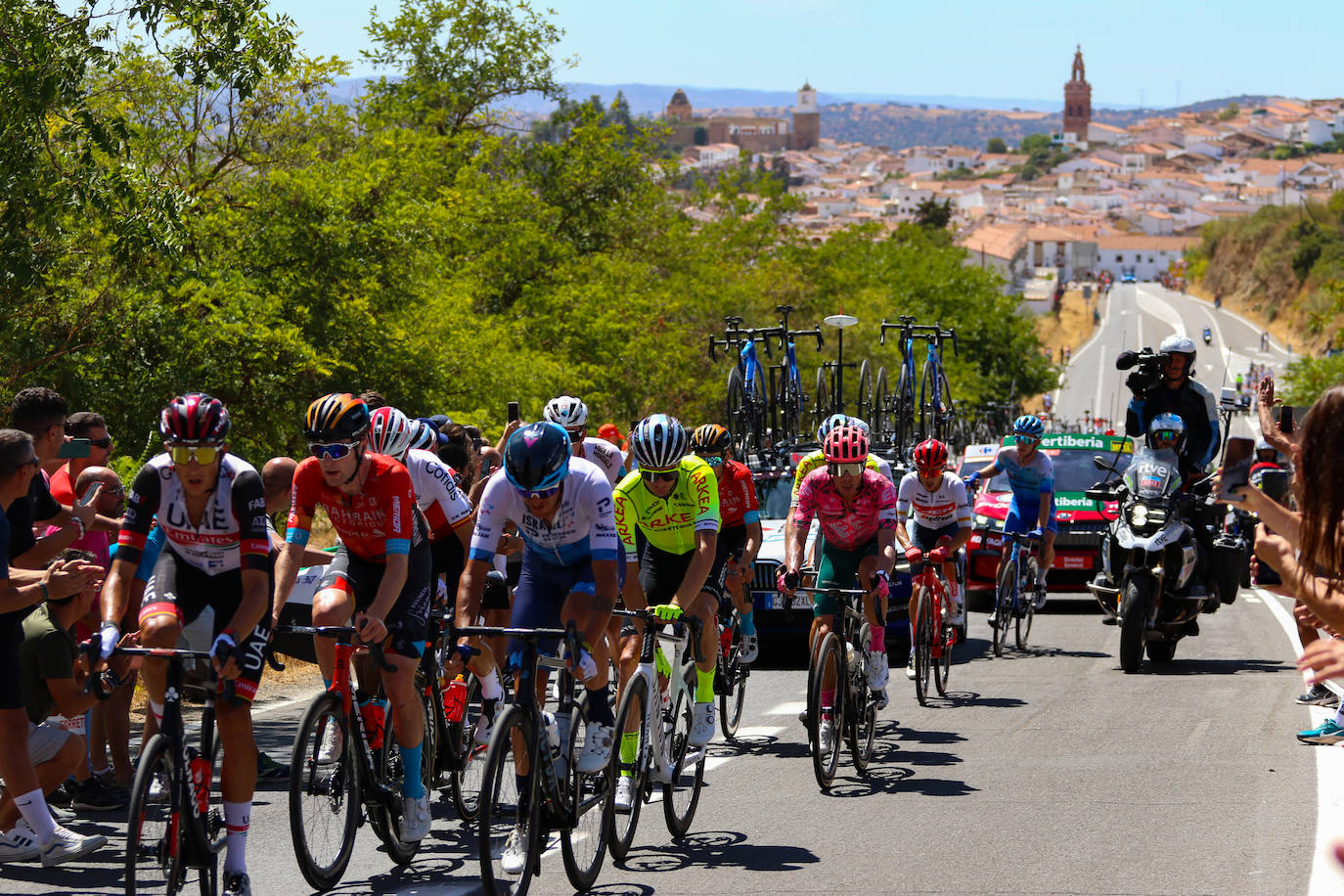 La carrera a su paso por Jerez de los Caballeros.