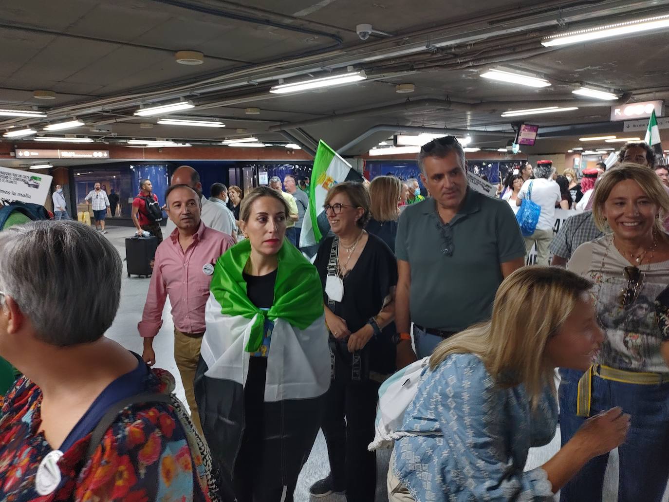 Fotos: La manifestación en Madrid por un tren digno para Extremadura