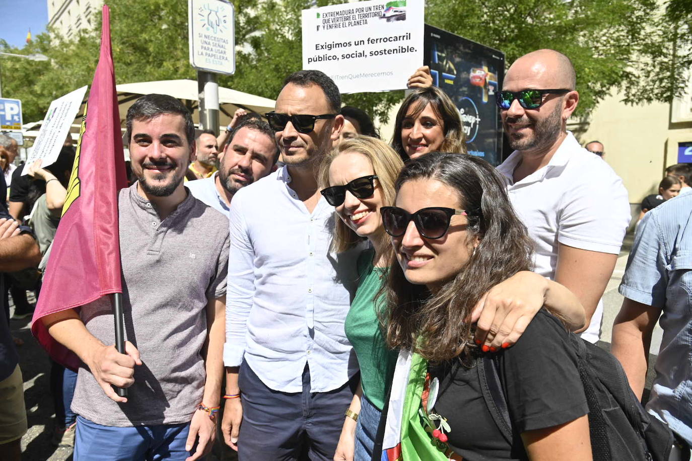 Fotos: La manifestación en Madrid por un tren digno para Extremadura