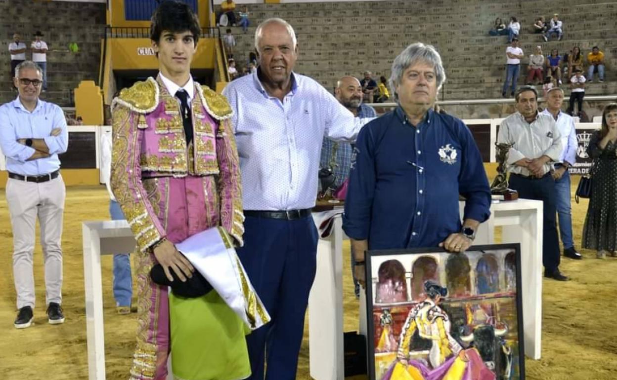 Sergio Domínguez 'El Mella', triunfador del certamen de clases prácticas de Escuelas Taurinas de la Diputación de Badajoz.