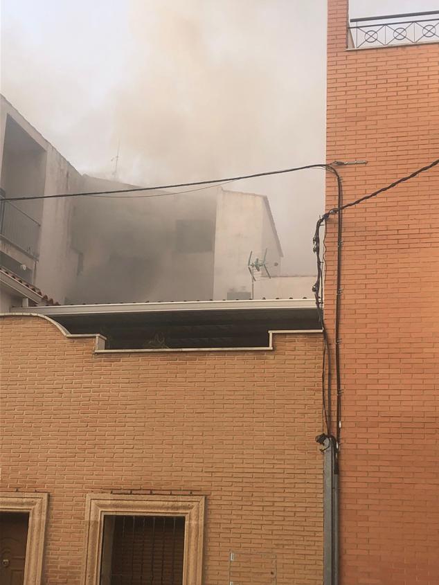 Fotos: Imágenes del incendio en el edificio okupado de San Roque en Badajoz