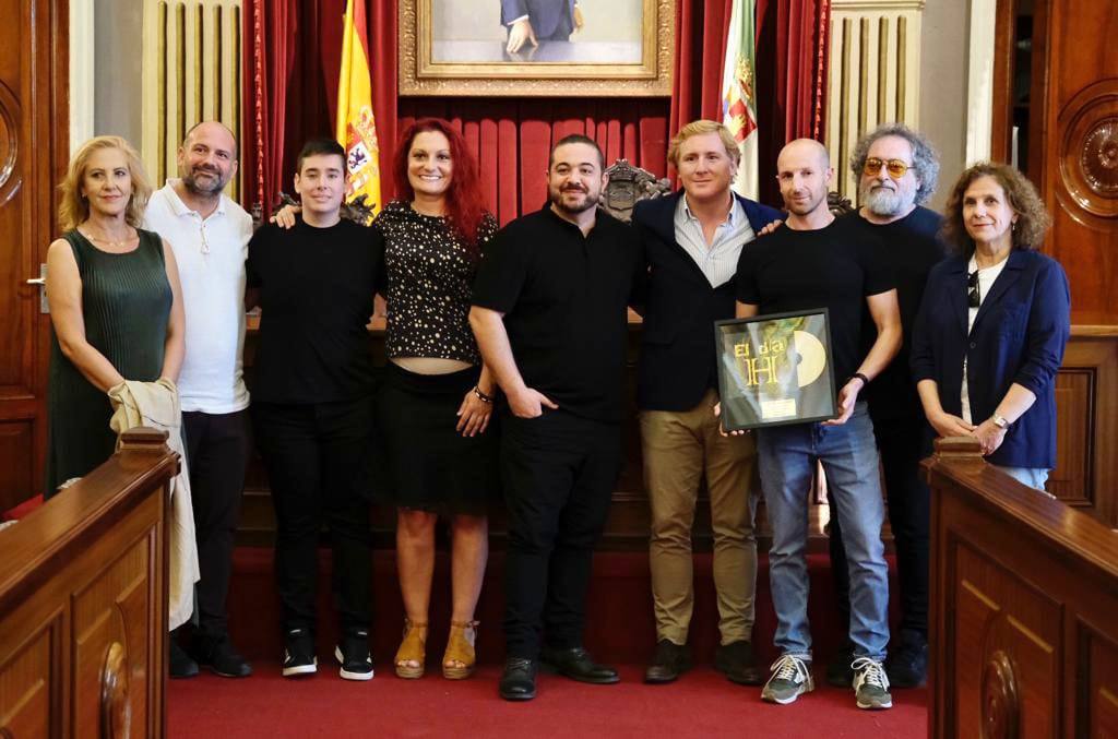 Recepción al grupo Senda en el Ayuntamiento.