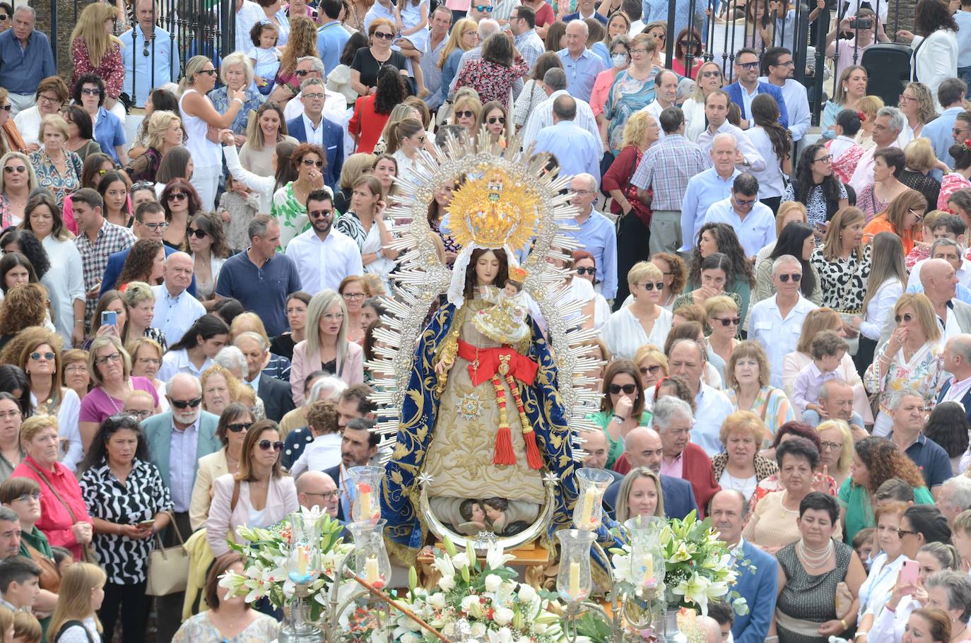 Fotos: Multitudinaria despedida a la Virgen de la Estrella en Los Santos