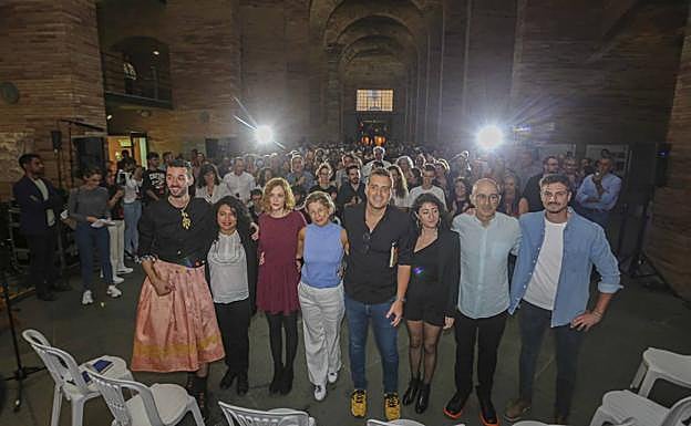 Yolanda Díaz en el acto celebrado en el Museo de Mérida para su proyecto Sumar. 