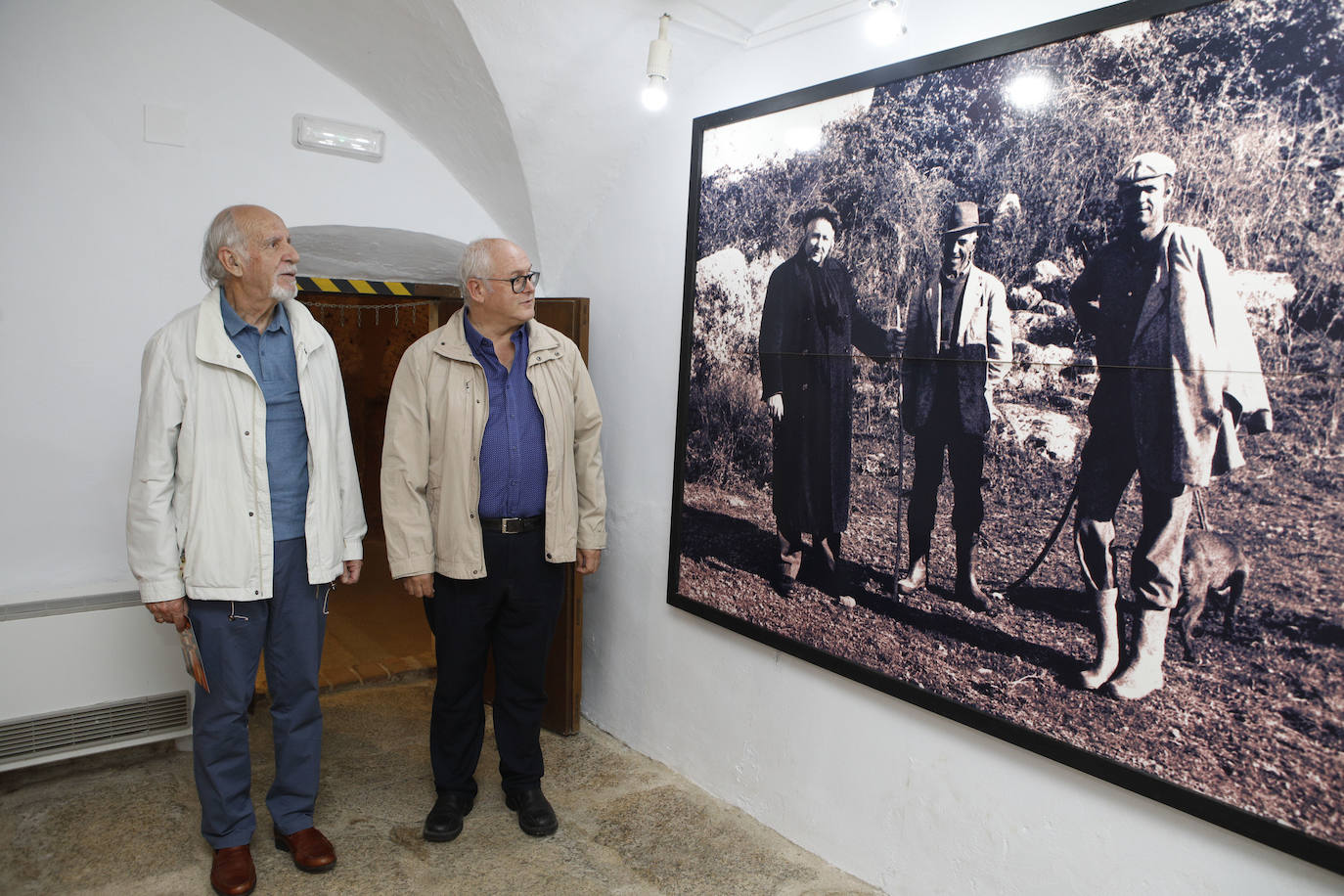 Fernando Agúndez y José Antonio Agúndez en el Museo Vostell el pasado jueves.