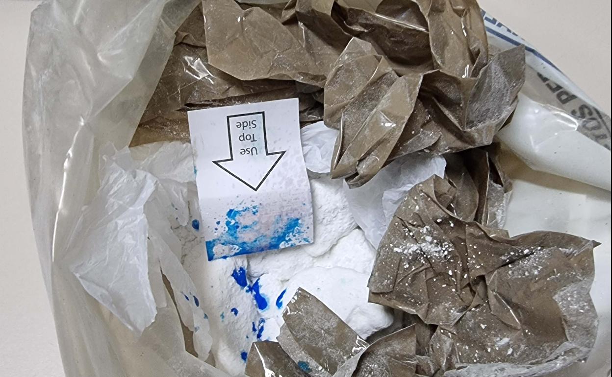 Cocaína incautada por la Policía en Badajoz.