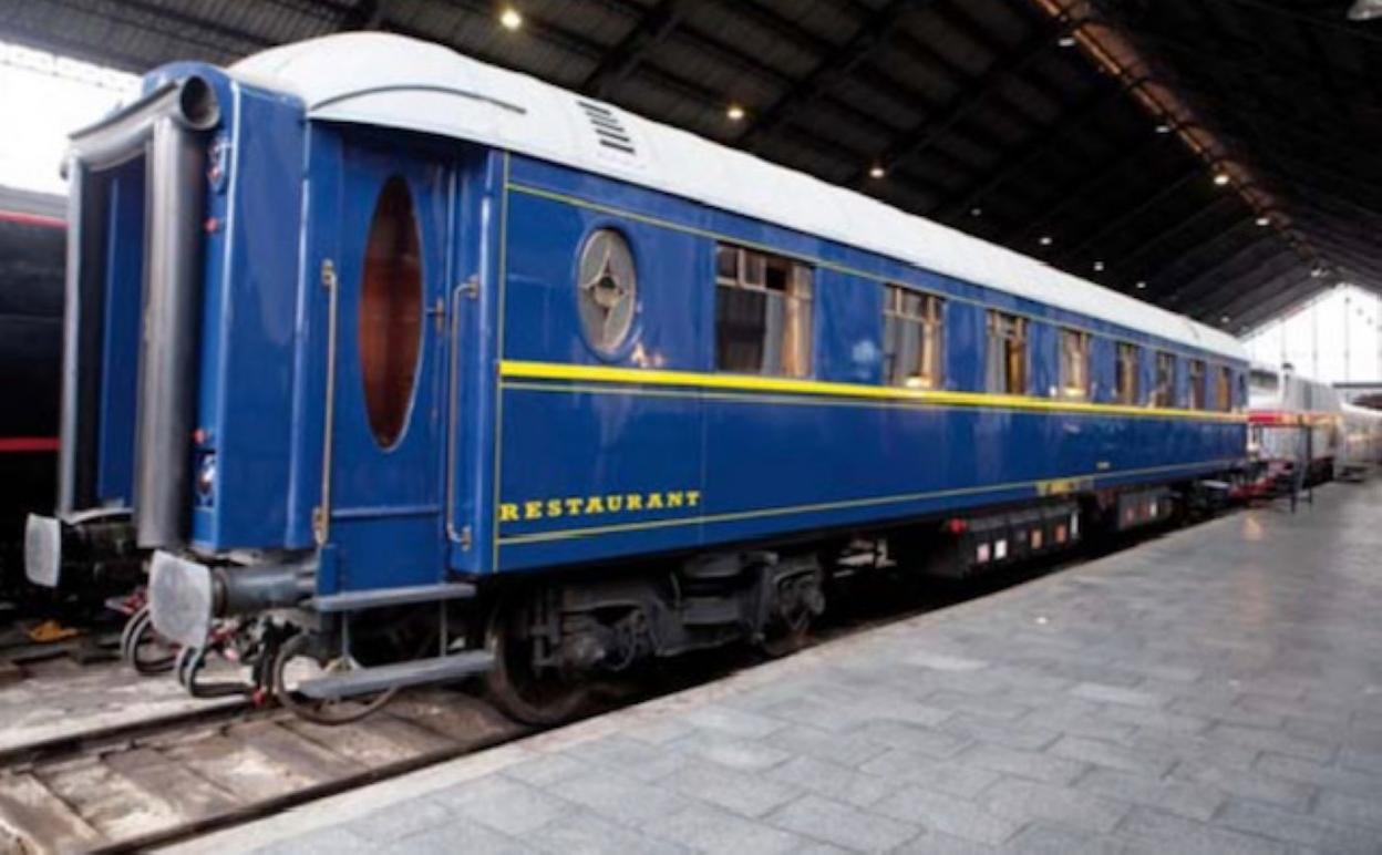 Un de los vagones de los años veinte del tren histórico. 