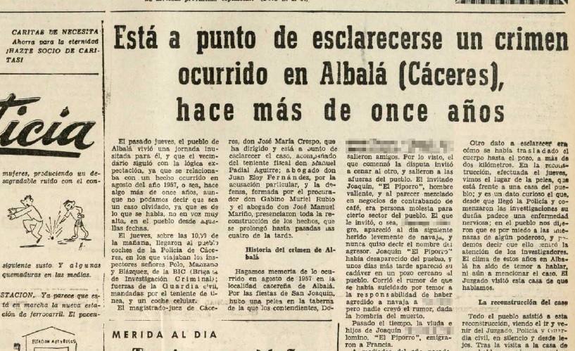 Noticia publicada en el Diario HOY el 21 de diciembre de 1968.