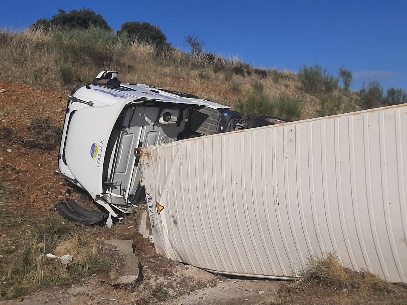 Fotos: Imágenes del accidente del camión en la A-66