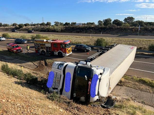 Fotos: Imágenes del accidente del camión en la A-66