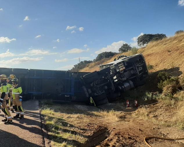 Fotos: Imágenes del accidente del camión en la A-66