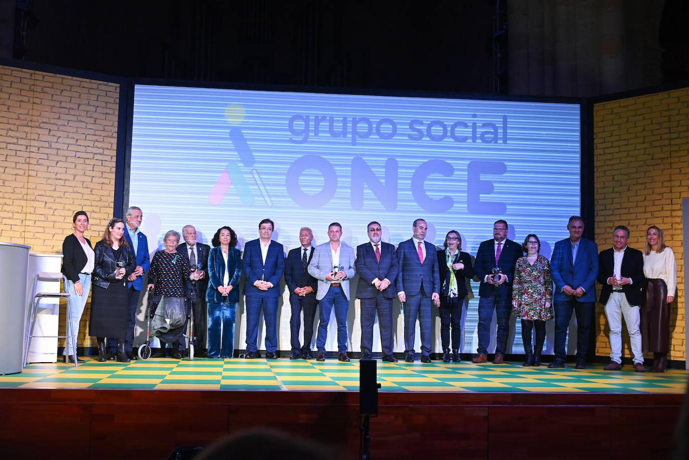 Entrega de los premios solidarios del grupo social ONCE el pasado jueves en el San Francisco