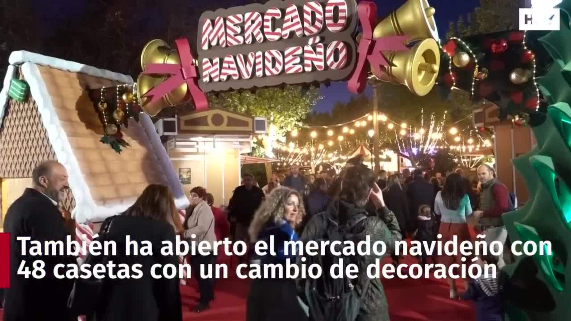 El encendido de las luces de Navidad llega a Badajoz