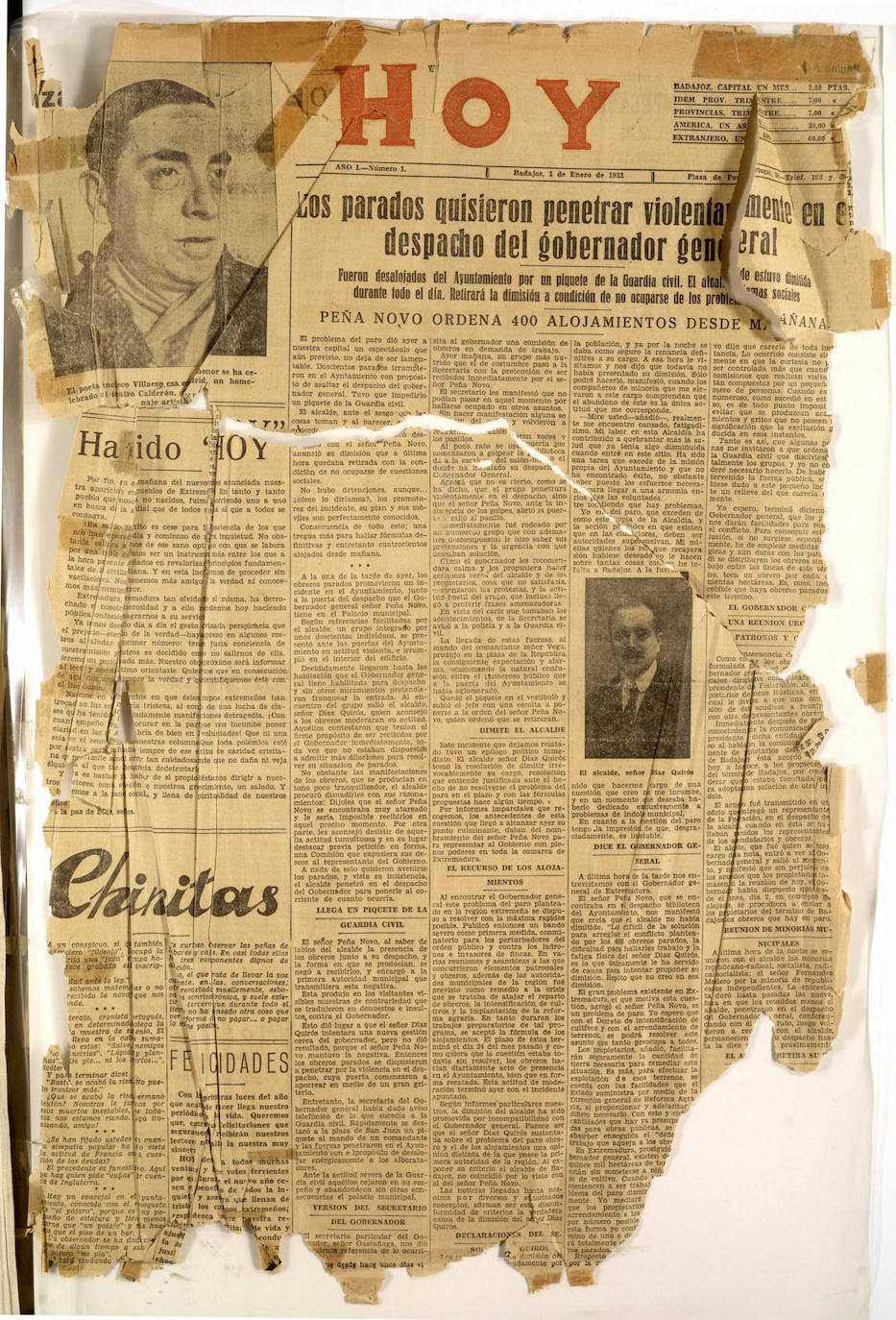 Primera portada en 1933.