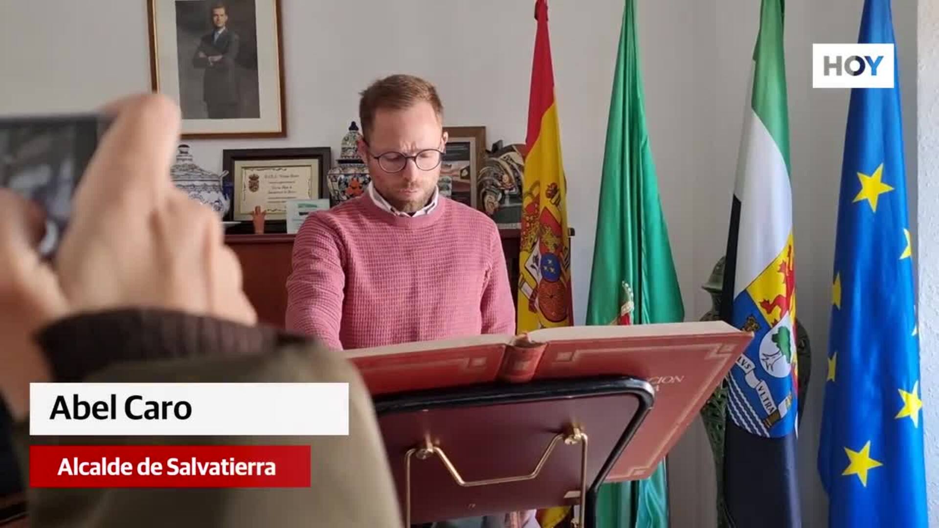 Abel Caro, nuevo regidor de Salvatierra «Ójala no hubiera sido alcalde en estas circunstancias»