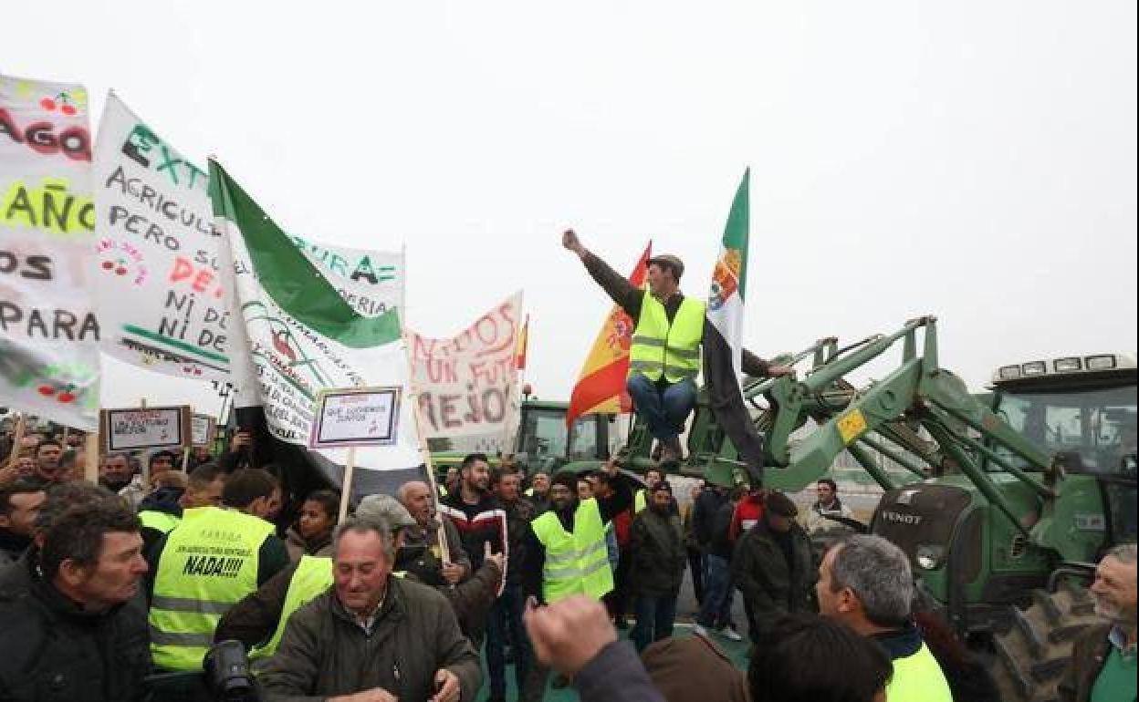 Imagen de archivo de las protestas agrarias prepandemia.