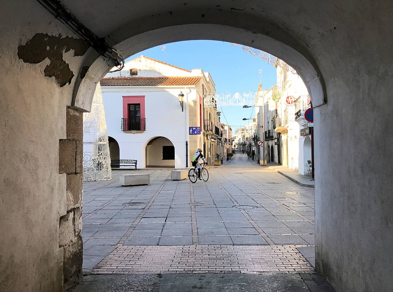 El paseo en Casar de Cáceres. 