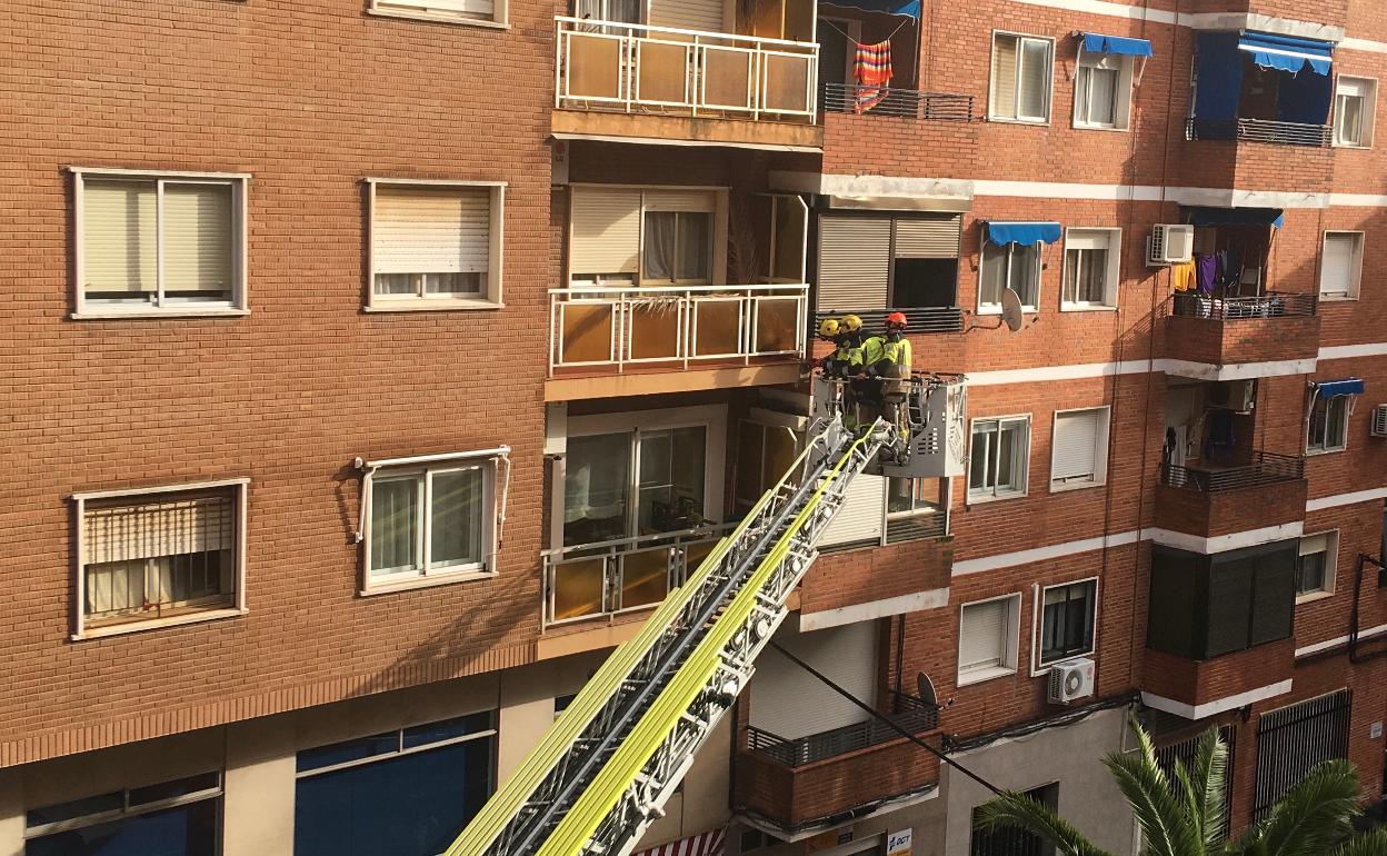 Los bomberos de Cáceres realizan varias intervenciones a causa de las lluvias de los últimos días