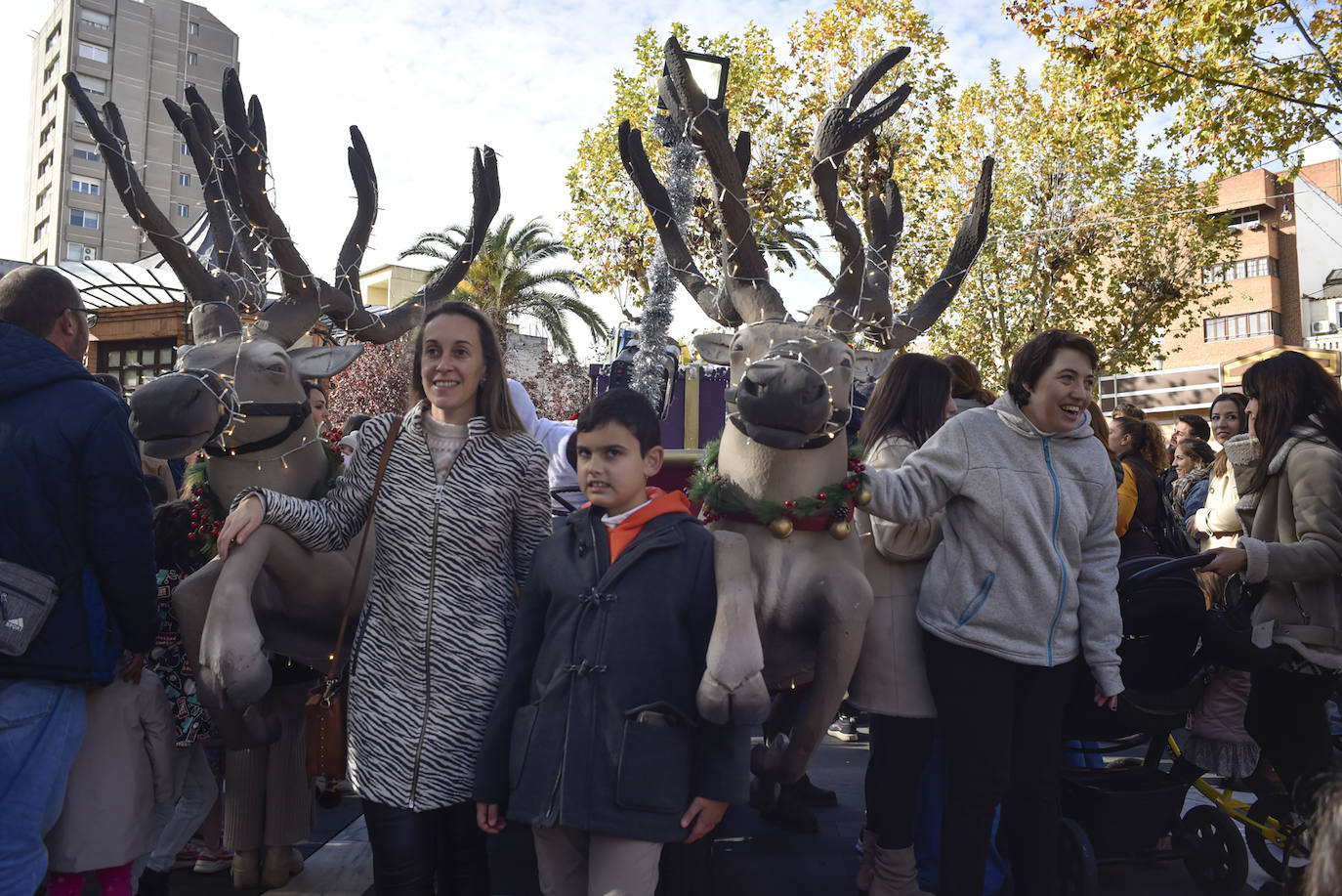 Fotos: Papá Noel llega a Badajoz para competir con los Reyes Magos