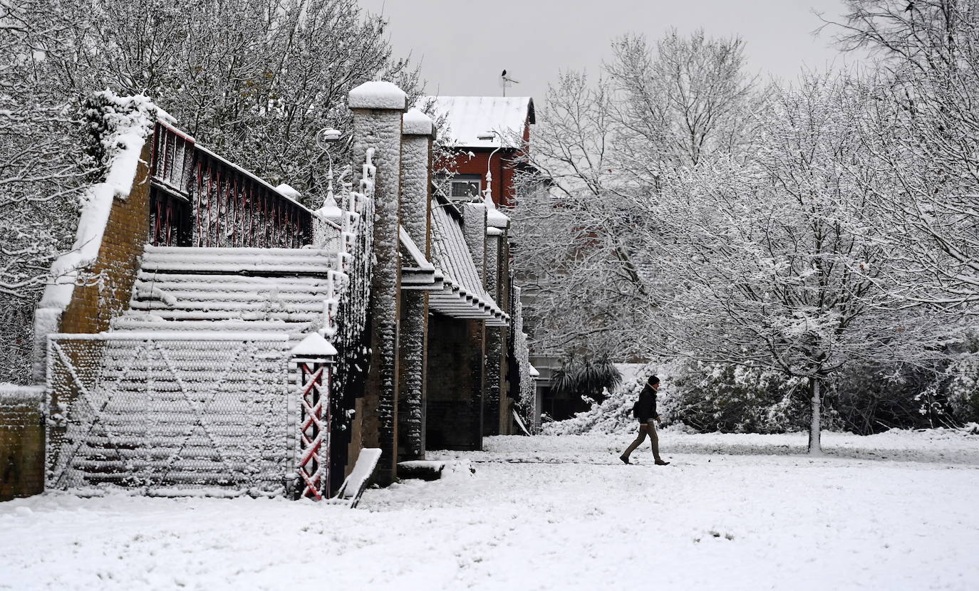 Fotos: Espectacular nevada en Londres