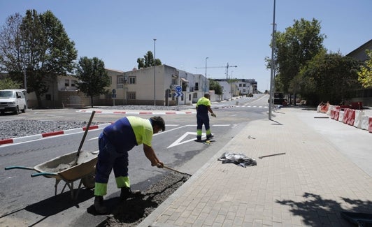 Trabajos en la primera fase de Ronda de la Pizarra. 