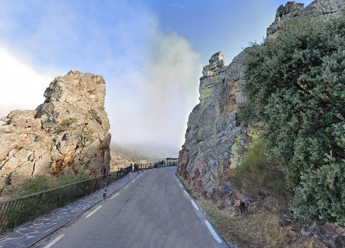 Imagen actual del mismo lugar, que está junto al Salto del Gitano en el Parque Nacional de Monfragüe.