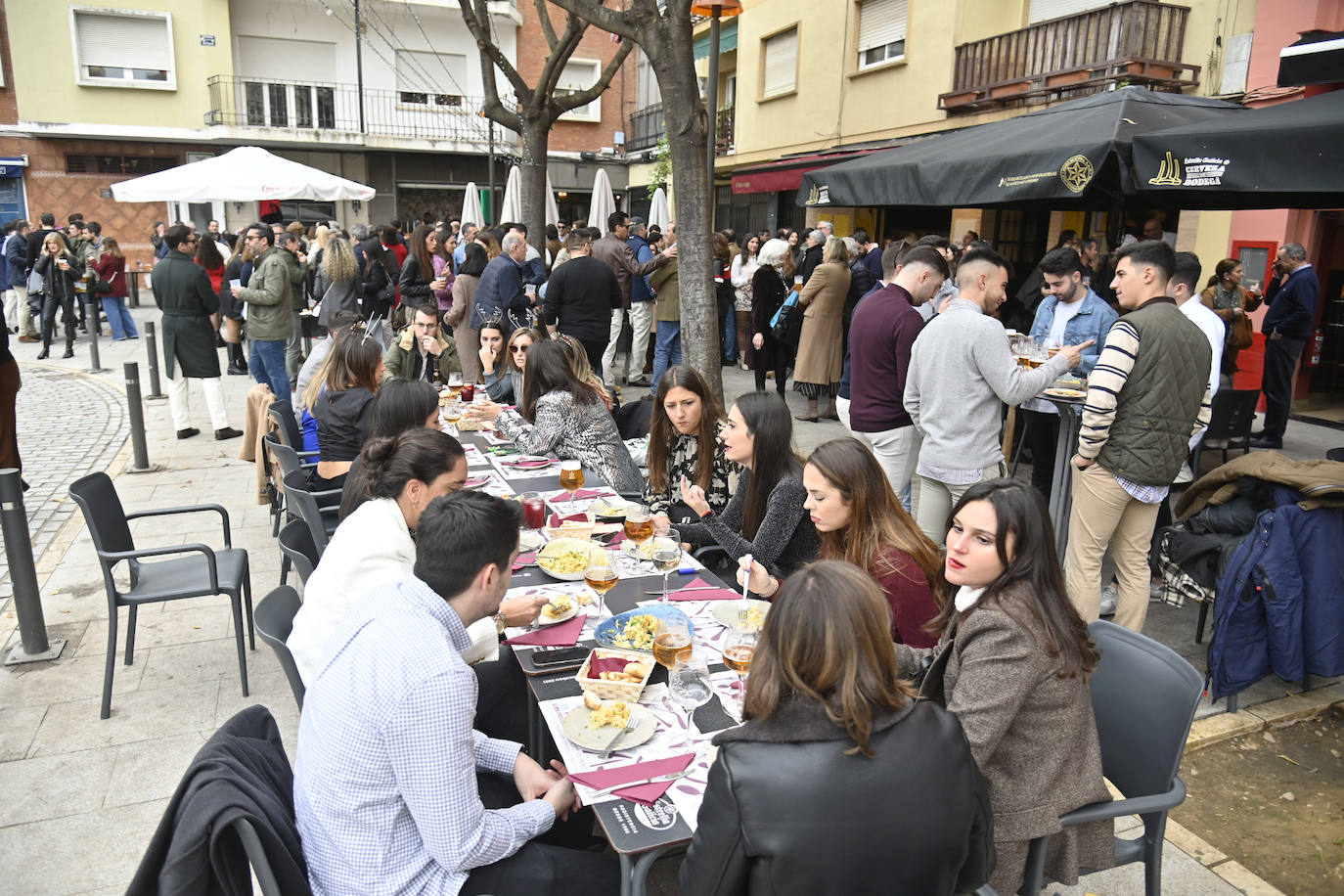 Fotos: Gran ambiente en el cañeo de Nochebuena en Badajoz