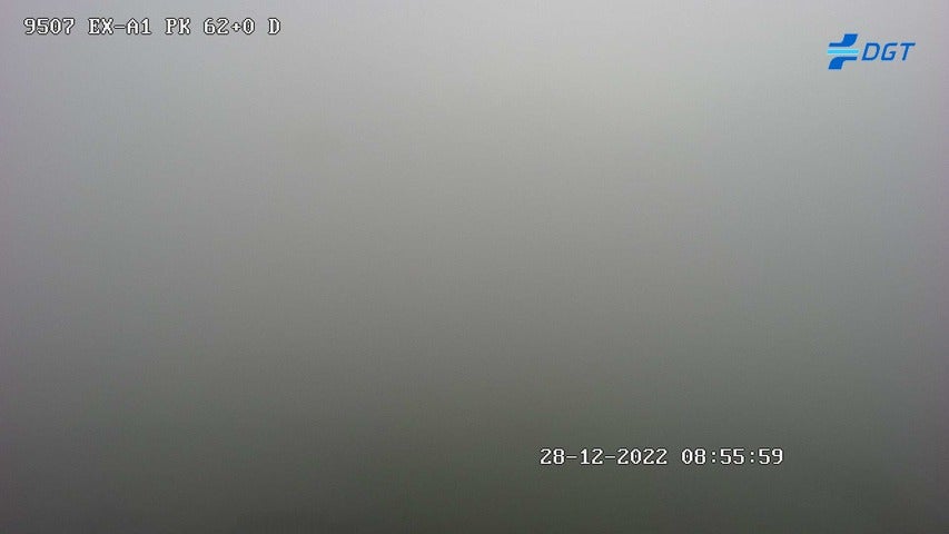 Cámara de la DGT, kilómetro 62 a las 8:55 horas de esta mañana. 