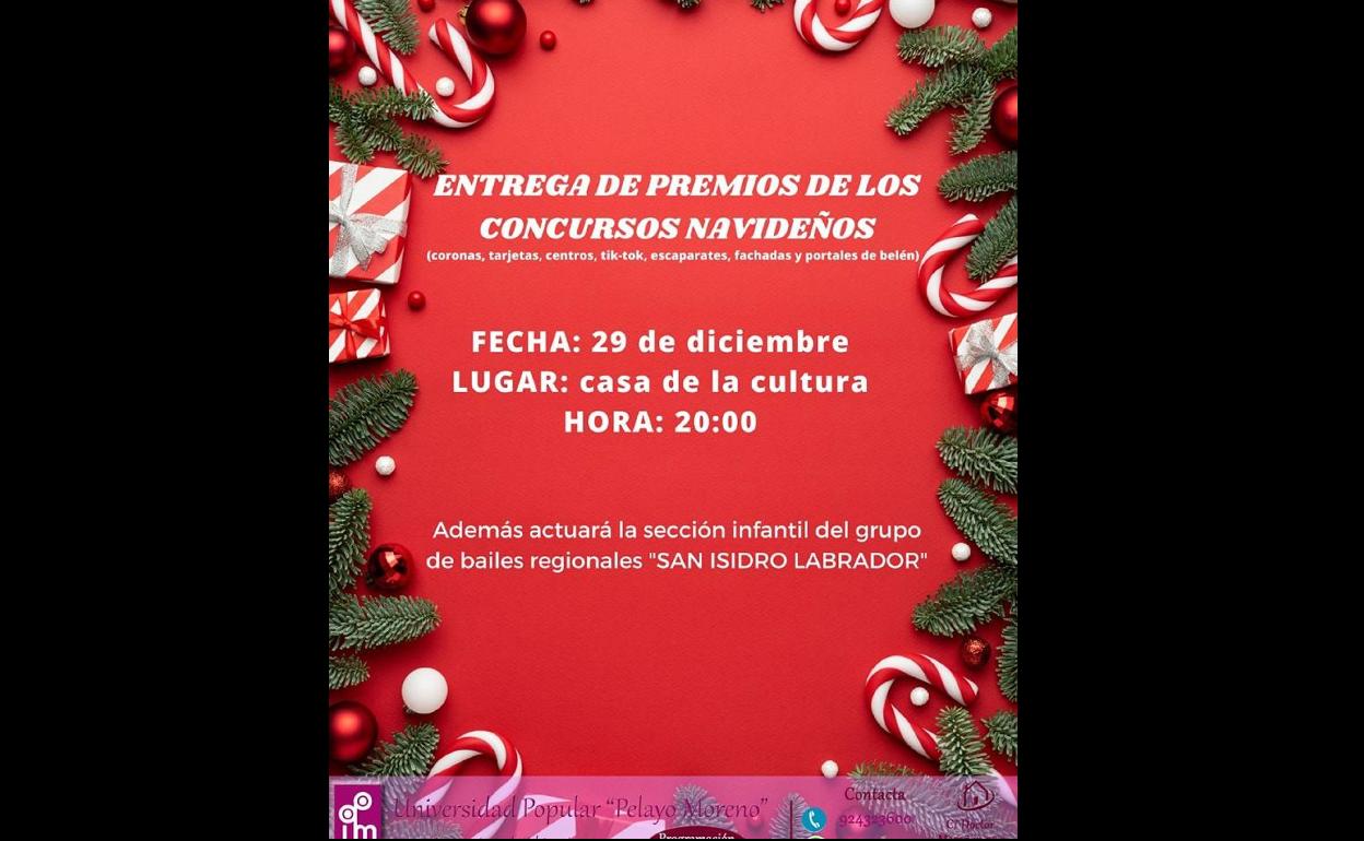 Entrega de premios de los concursos navideños