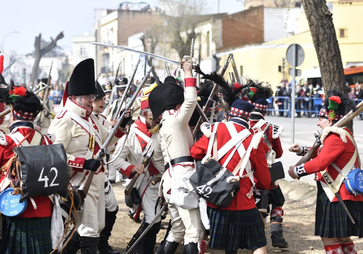 Recreación de la Guerra de la Independencia el año pasado.