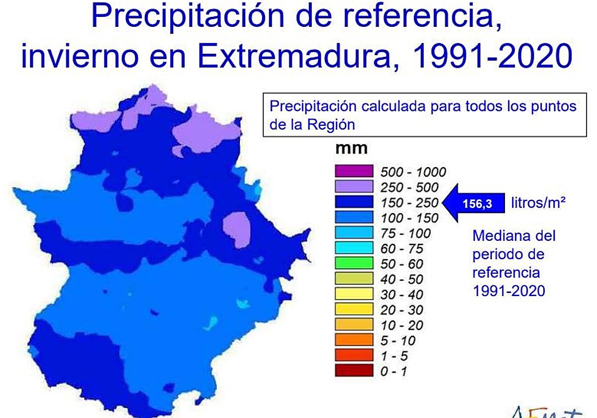 El invierno que acaba es el octavo más húmedo del periodo de referencia, que va de 1991 a 2020