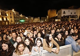 Vista de la Plaza Mayor en una imagen tomada desde el escenario.