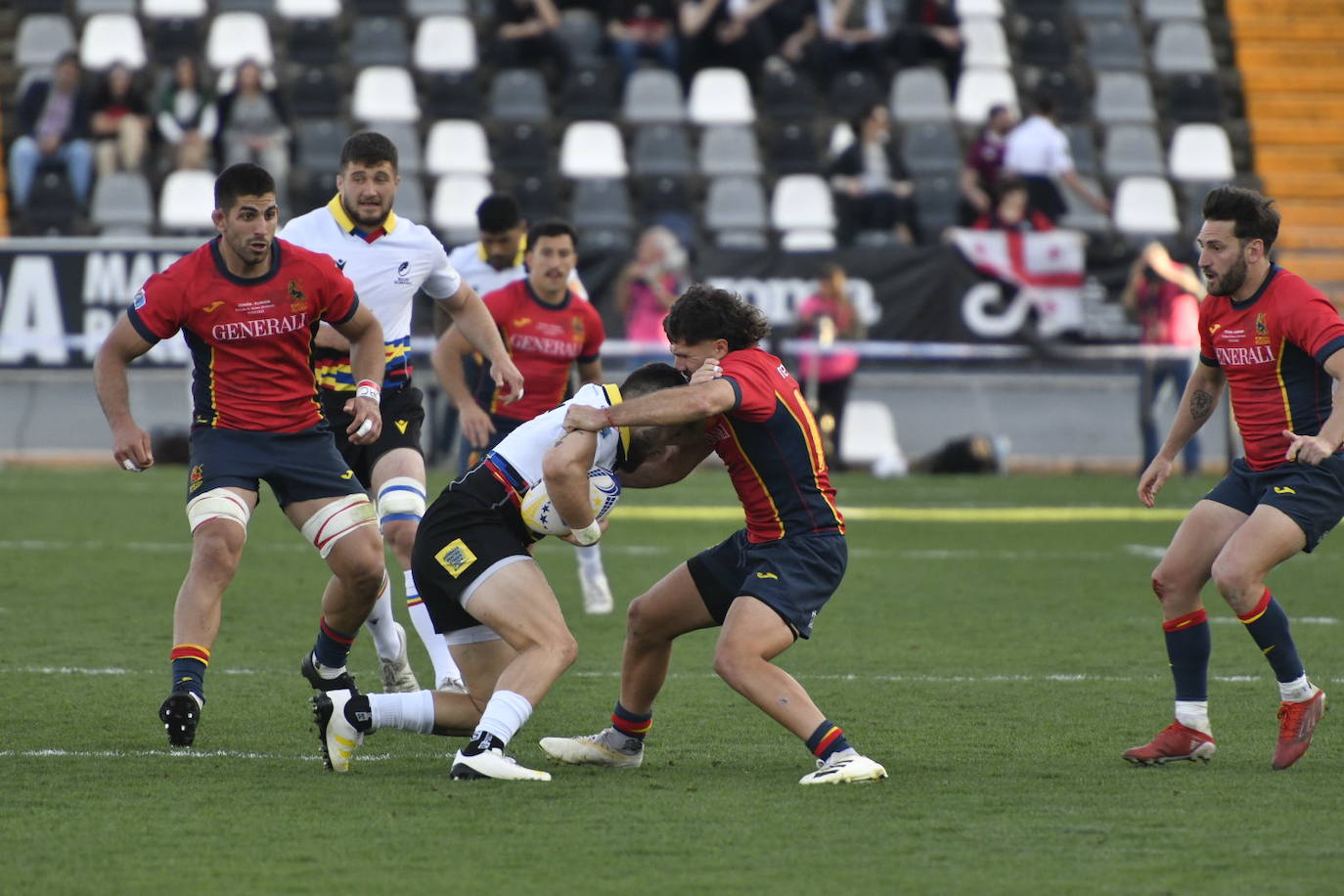 Unas 5.300 presencian en Badajoz la Europe Championship de rugby