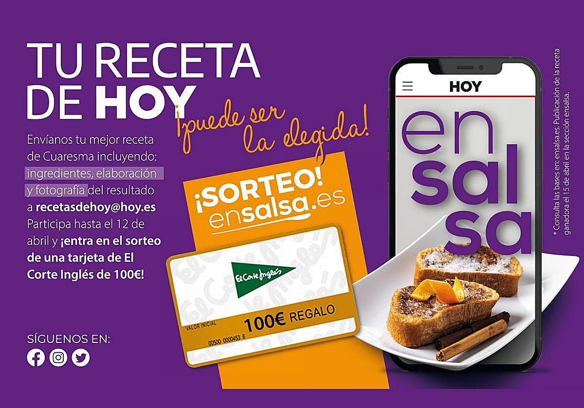 Bases concurso de recetas de cuaresma