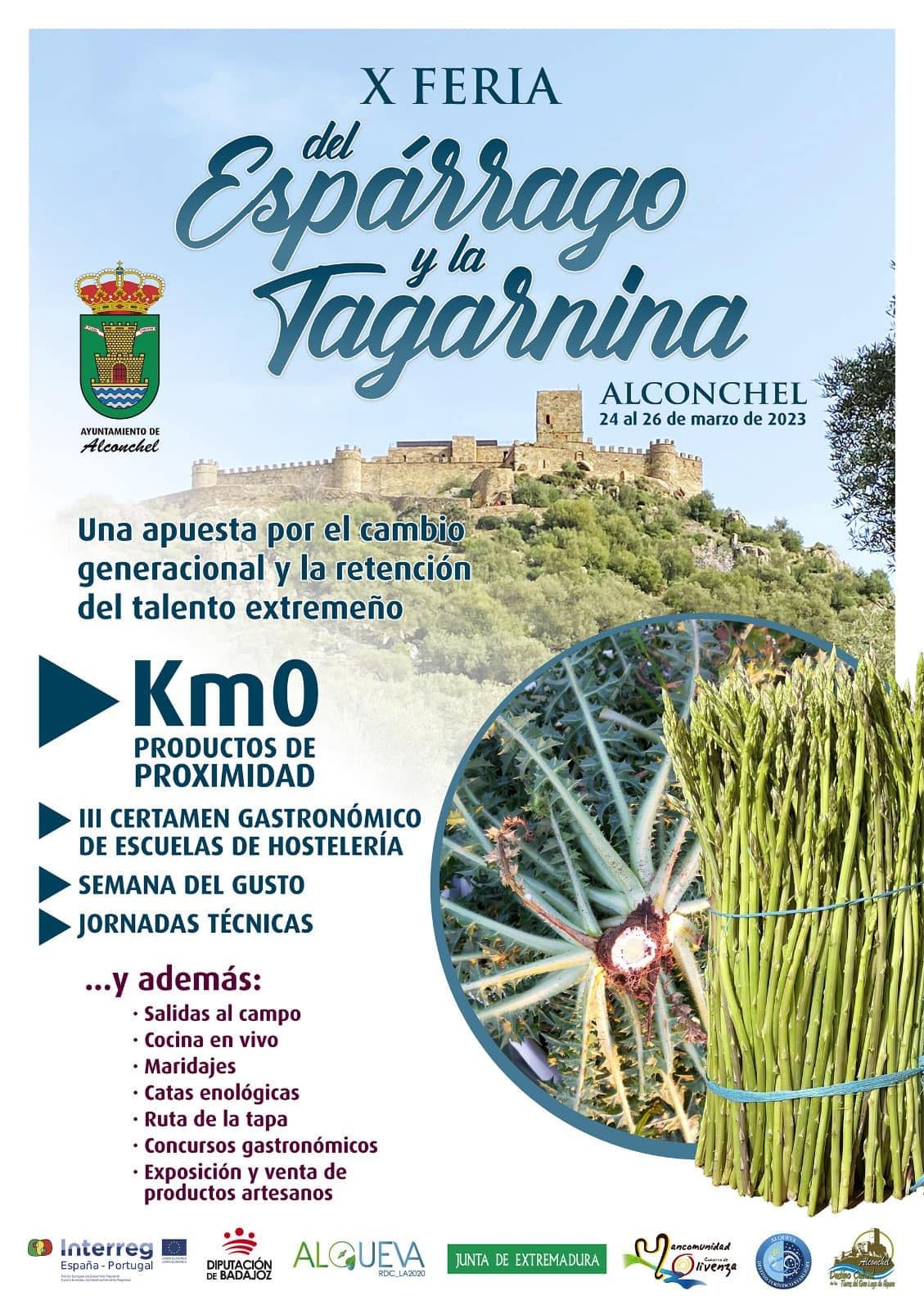 Cartel de la Feria del Espárrago y la Tagarnina de Alconchel 2023.