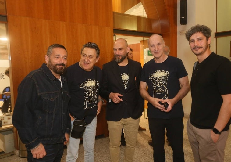 Peón Nieto, Mariano Peña. Antonio Pagudo o Paco Mir, esta mañana en Mérida.