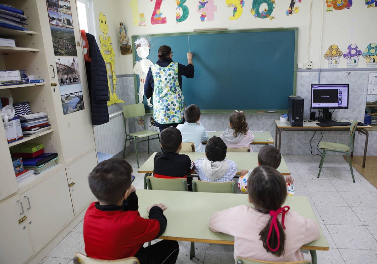 Imagen de archivo de un colegio de Extremadura.