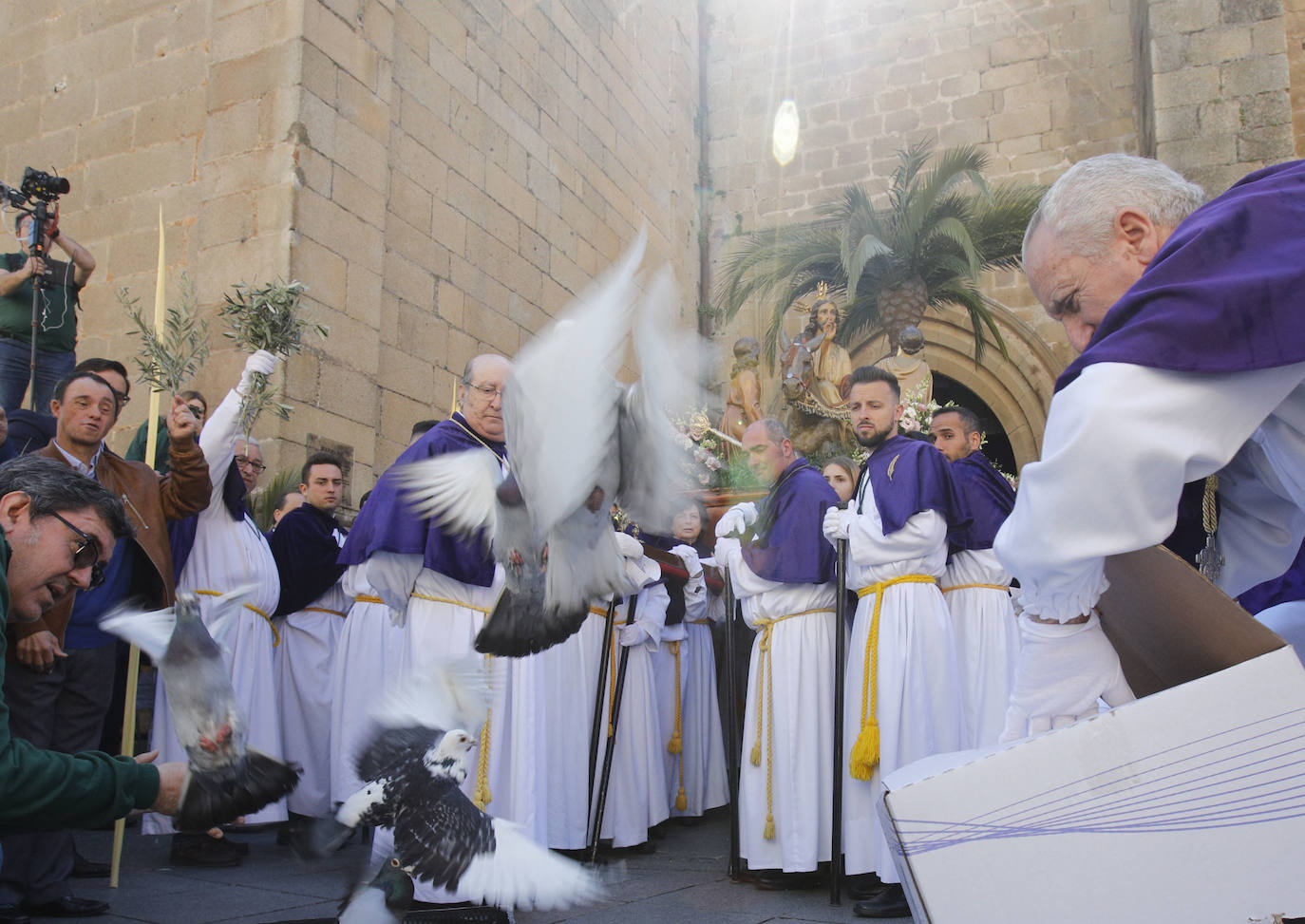 Procesión de La Burrina en Cáceres. 