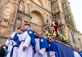 La Borriquita ha vuelto a salir este año de la catedral.