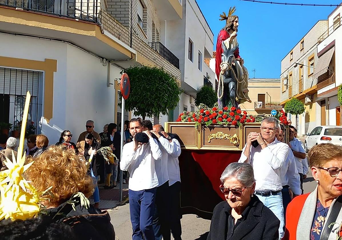 La 'Entrada de Jesús en Jerusalén' fue la primera de las procesiones de la Semana Santa.