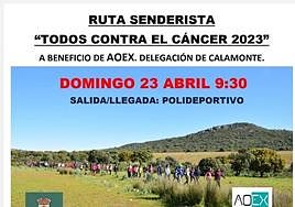 AOEX Calamonte organiza una ruta solidaria