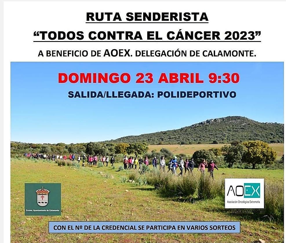 AOEX Calamonte organiza una ruta solidaria